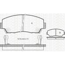 8110 50872 TRIDON Brake pads - front