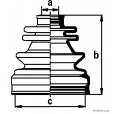 J2869000 HERTH+BUSS JAKOPARTS Комплект пылника, приводной вал