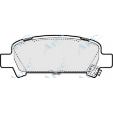 PAD1143 APEC Комплект тормозных колодок, дисковый тормоз