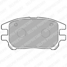 LP1768 DELPHI Комплект тормозных колодок, дисковый тормоз