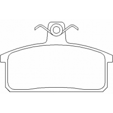T1713 PAGID Комплект тормозных колодок, дисковый тормоз