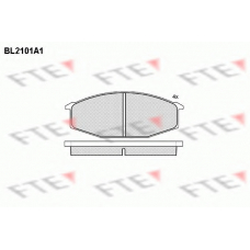 BL2101A1 FTE Комплект тормозных колодок, дисковый тормоз