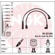 9055 NGK Комплект проводов зажигания