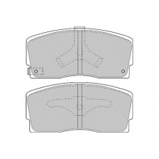 FD6667A NECTO Комплект тормозных колодок, дисковый тормоз