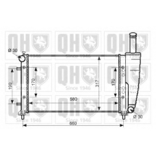 QER2382 QUINTON HAZELL Радиатор, охлаждение двигателя