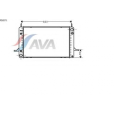 FD2071 AVA Радиатор, охлаждение двигателя