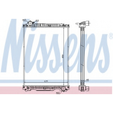 626570 NISSENS Радиатор, охлаждение двигателя