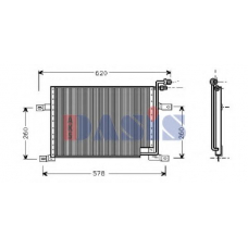 522014N AKS DASIS Конденсатор, кондиционер