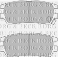BBP1582 BORG & BECK Комплект тормозных колодок, дисковый тормоз