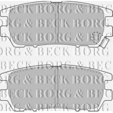 BBP1582 BORG & BECK Комплект тормозных колодок, дисковый тормоз