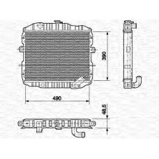 350213548000 MAGNETI MARELLI Радиатор, охлаждение двигателя