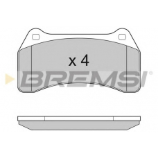 BP3154 BREMSI Комплект тормозных колодок, дисковый тормоз