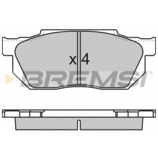 BP2501 BREMSI Комплект тормозных колодок, дисковый тормоз