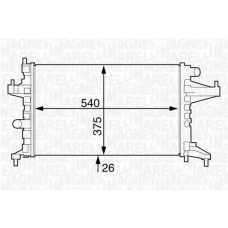 350213830000 MAGNETI MARELLI Радиатор, охлаждение двигателя