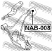 NAB-008 FEBEST Подвеска, рычаг независимой подвески колеса