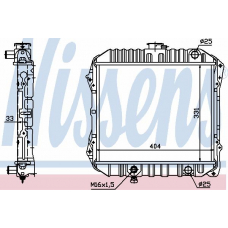 62926 NISSENS Радиатор, охлаждение двигателя