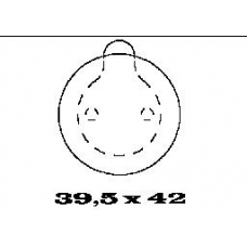 BL1065A1 FTE Комплект тормозных колодок, дисковый тормоз