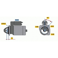 0 001 108 136 BOSCH Стартер