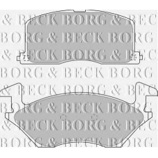 BBP1234 BORG & BECK Комплект тормозных колодок, дисковый тормоз