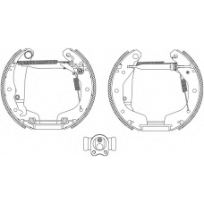 8DB 355 004-021 HELLA Комплект тормозных колодок