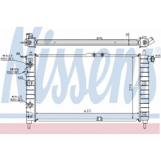 616521 NISSENS Радиатор, охлаждение двигателя