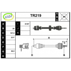 TR219 SERA Приводной вал