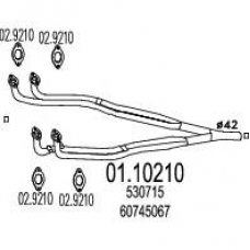 01.10210 MTS Труба выхлопного газа
