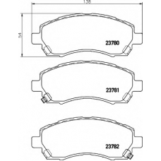 8DB 355 010-121 HELLA Комплект тормозных колодок, дисковый тормоз