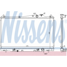 68142 NISSENS Радиатор, охлаждение двигателя