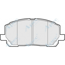 PAD1282 APEC Комплект тормозных колодок, дисковый тормоз