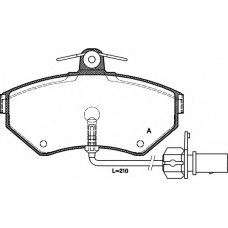 BPA0631.12 OPEN PARTS Комплект тормозных колодок, дисковый тормоз