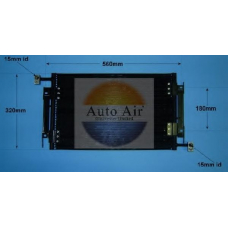 16-9782 AUTO AIR GLOUCESTER Конденсатор, кондиционер