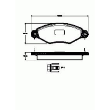 643.10 REMSA 643 10_=fo688181=654 010b-sx=223735 !колодки дисковые п.\ peugeot 206 1.1i-1.9d 97-01/306 1.4 97-00