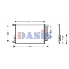 012003N AKS DASIS Конденсатор, кондиционер