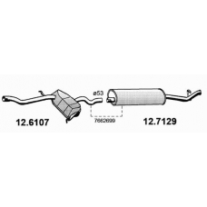 12.7129 ASSO Глушитель выхлопных газов конечный