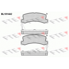 BL1014A2 FTE Комплект тормозных колодок, дисковый тормоз