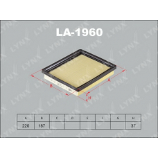 LA-1960 LYNX Фильтр возд. toyota prius 1.8