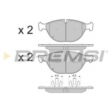 BP3409 BREMSI Комплект тормозных колодок, дисковый тормоз