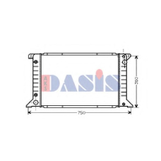 250350N AKS DASIS Радиатор, охлаждение двигател