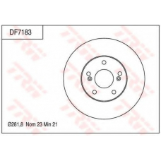 DF7183 TRW Тормозной диск