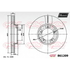 861209.6980 MAXTECH Тормозной диск