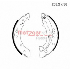 MG 961 METZGER Комплект тормозных колодок