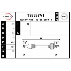 T98387A1 EAI Приводной вал