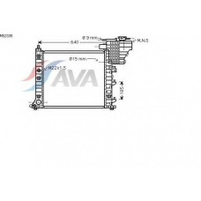 MS2335 AVA Радиатор, охлаждение двигателя