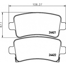 8DB 355 012-991 HELLA PAGID Комплект тормозных колодок, дисковый тормоз