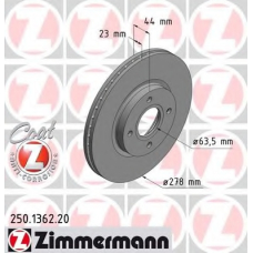 250.1362.20 ZIMMERMANN Тормозной диск