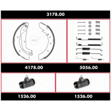 3178.00 ROADHOUSE Комплект тормозов, барабанный тормозной механизм