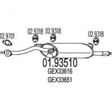 01.93510 MTS Глушитель выхлопных газов конечный