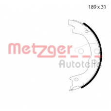 MG 127 METZGER Комплект тормозных колодок, стояночная тормозная с