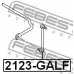 2123-GALF FEBEST Тяга / стойка, стабилизатор